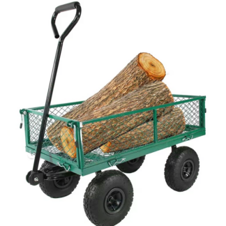 Jump Into Fun Wagon Cart, Newest Garden Carts Heavy Duty Foldable, 660LBS Capacity, Utility Wagon with Big Wheels, Folding Wagon with Mesh Metal Frame & Removable Sides, Garden Wagon for Yard