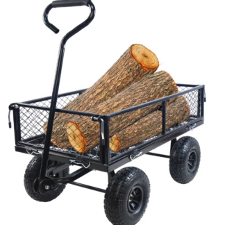 Jump Into Fun Wagon Cart, Newest Garden Carts Heavy Duty Foldable, 660LBS Capacity, Utility Wagon with Big Wheels, Folding Wagon with Mesh Metal Frame & Removable Sides, Garden Wagon for Yard