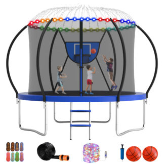Jump Into Fun Trampoline 10FT with All Gifts, Blue