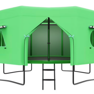 Jump Into Fun 14FT Trampoline Tent with 4 Windows, Sun-Protection Trampolines Tent Fits for 8 Straight Pole Round Trampoline, Trampoline Tents Canopy for Outdoor Backyard Playground - Tent Only